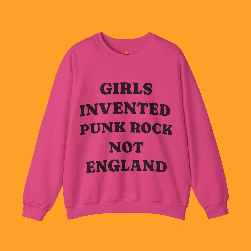 Girls Invented Punk Rock Sweatshirt | Unisex Heavy Blend Crewneck