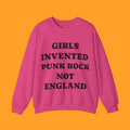 Girls Invented Punk Rock Sweatshirt | Unisex Heavy Blend Crewneck