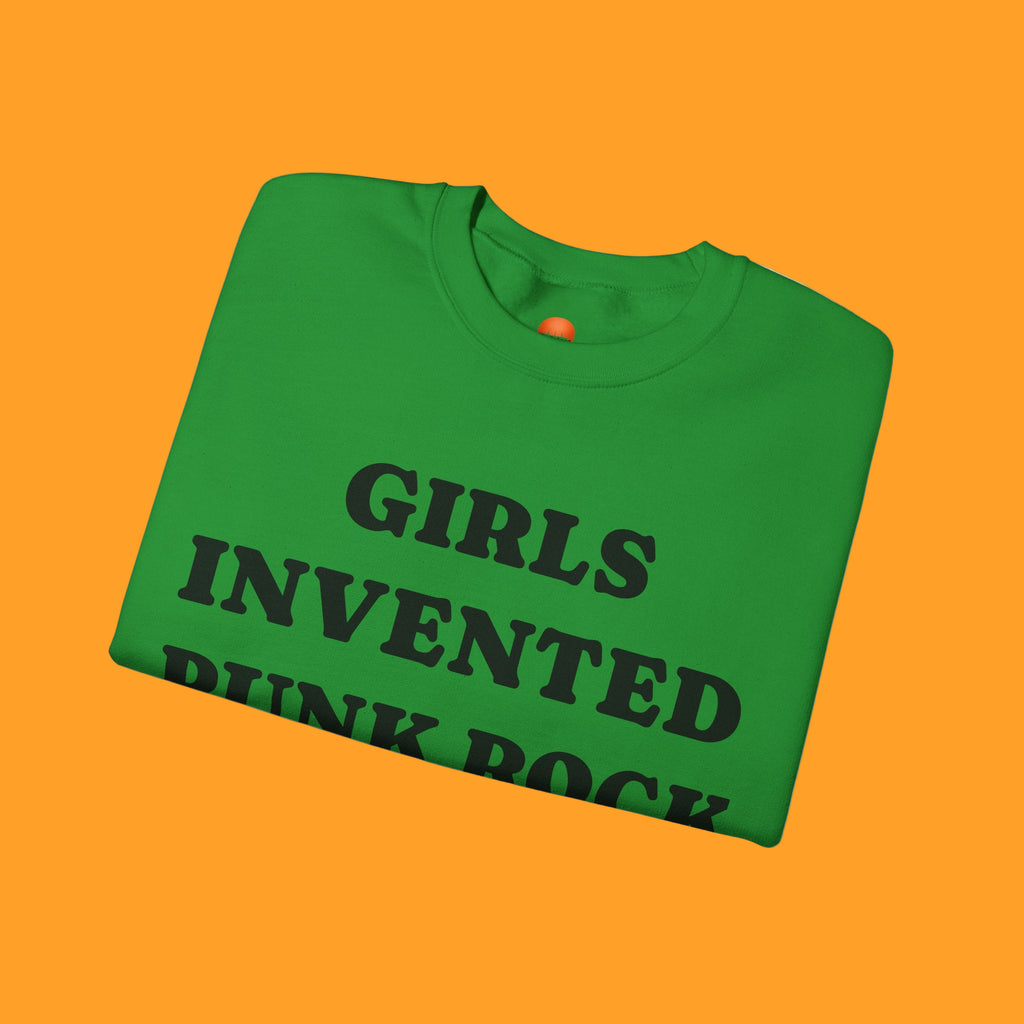 Girls Invented Punk Rock Sweatshirt | Unisex Heavy Blend Crewneck