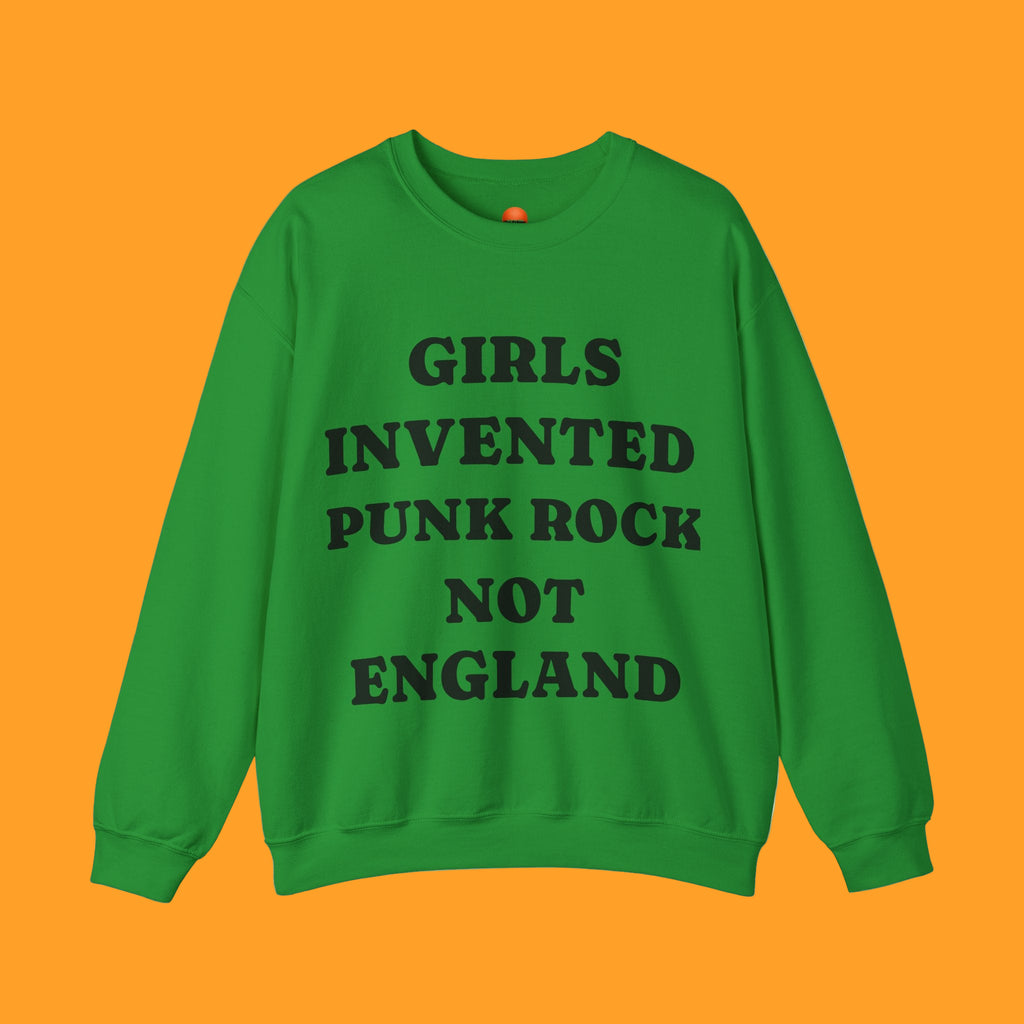 Girls Invented Punk Rock Sweatshirt | Unisex Heavy Blend Crewneck