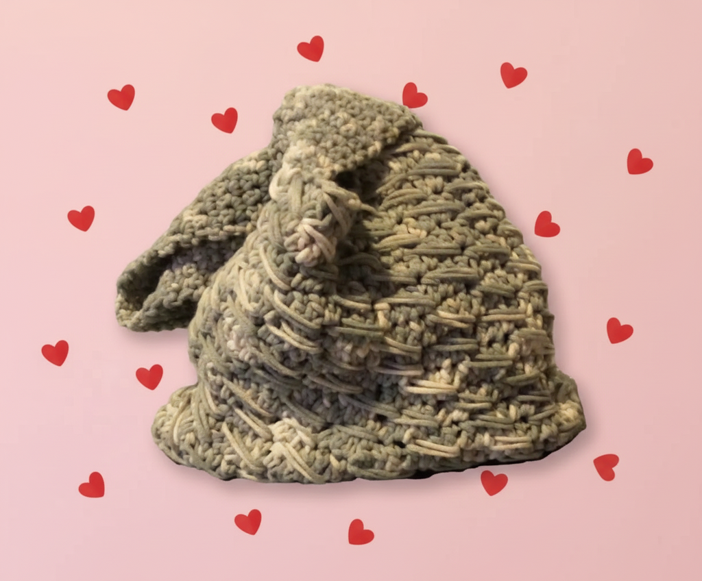 Knitted handmade bag